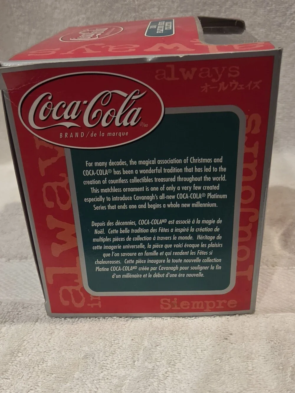 COCA COLA CHRISTMAS ORNAMENT